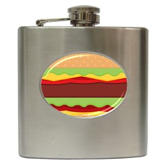 Cake Cute Burger Hip Flask (6 Oz) by Dutashop