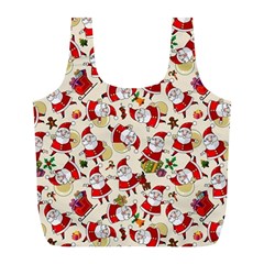 Christmas  Santa Claus Patterns Full Print Recycle Bag (l) by Sarkoni