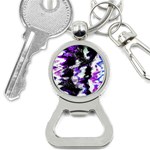 Abstract Canvas Acrylic Digital Design Bottle Opener Key Chain Front