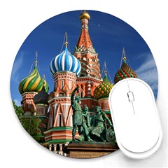 Saint Basil S Cathedral Round Mousepad by Modalart