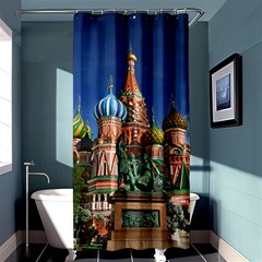 Saint Basil S Cathedral Shower Curtain 36  X 72  (stall)  by Modalart