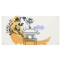 Poster Map Flag Lotus Boat Ha Noi Vietnam Banner And Sign 4  X 2  by Grandong