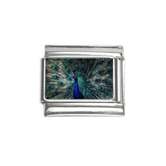 Blue And Green Peacock Italian Charm (9mm) by Sarkoni