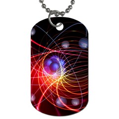 Physics Quantum Physics Particles Dog Tag (two Sides) by Sarkoni