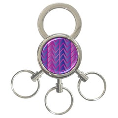 Geometric Background Abstract 3-ring Key Chain by Pakjumat