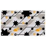 Flower Shape Abstract Pattern Banner and Sign 7  x 4  Front