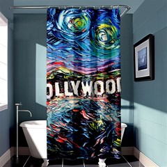 Hollywood Art Starry Night Van Gogh Shower Curtain 36  X 72  (stall)  by Modalart