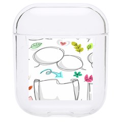 Set Chalk Out Chitchat Scribble Hard Pc Airpods 1/2 Case