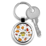 Cute Sketch Set Child Fun Funny Key Chain (Round) Front