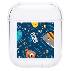 Seamless Pattern Vector Submarine With Sea Animals Cartoon Hard Pc Airpods 1/2 Case by Bedest