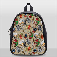 Tattoo Pattern School Bag (small) by Bedest