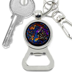 The Game Monster Stained Glass Bottle Opener Key Chain by Pakjumat