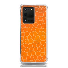 Orange Mosaic Structure Background Samsung Galaxy S20 Ultra 6 9 Inch Tpu Uv Case by Hannah976