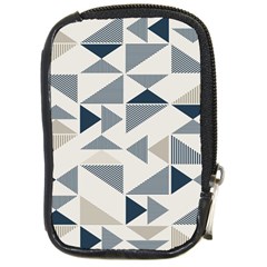 Geometric Triangle Modern Mosaic Compact Camera Leather Case by Hannah976