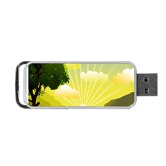 Wallpaper Background Landscape Portable Usb Flash (one Side) by Hannah976