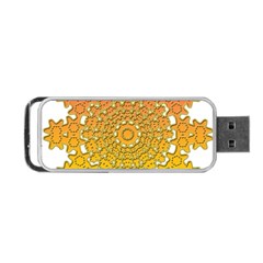 Mandala Background Image Ornament Portable Usb Flash (two Sides) by Hannah976