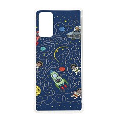 Cat Cosmos Cosmonaut Rocket Samsung Galaxy Note 20 Tpu Uv Case by Grandong