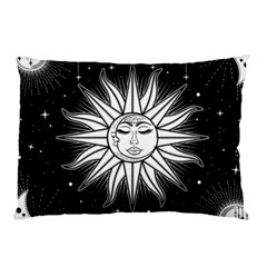 Sun Moon Star Universe Space Pillow Case (two Sides) by Ravend