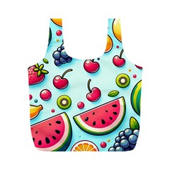 Fruits Sweet Pattern Full Print Recycle Bag (m) by Ravend