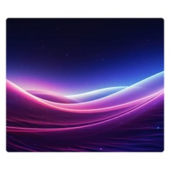 Cosmic Galaxy Quantum Art Nature Premium Plush Fleece Blanket (small) by Ravend