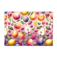 Fruits Apple Strawberry Raspberry Sticker A4 (100 Pack) by Ravend