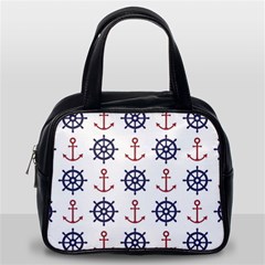 Nautical Seamless Pattern Classic Handbag (one Side) by Grandong