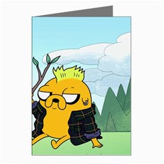 Adventure Time Finn And Jake Cartoon Network Parody Greeting Cards (pkg Of 8) by Sarkoni