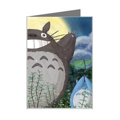 Illustration Anime Cartoon My Neighbor Totoro Mini Greeting Card by Sarkoni