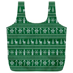 Wallpaper Ugly Sweater Backgrounds Christmas Full Print Recycle Bag (xl) by artworkshop