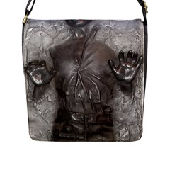 Han Solo In Carbonite Flap Closure Messenger Bag (l) by Sarkoni