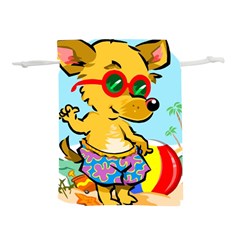 Beach Chihuahua Dog Pet Animal Lightweight Drawstring Pouch (s) by Sarkoni