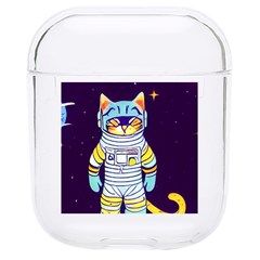 Cat Astronaut Space Retro Universe Hard Pc Airpods 1/2 Case by Bedest