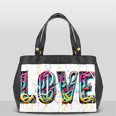 Graffiti Love Oversize Office Handbag (2 Sides) by essentialimage