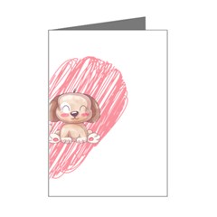 Paw Dog Pet Puppy Canine Cute Mini Greeting Card by Sarkoni