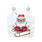 Santa Glasses Yoga Chill Vibe Full Print Recycle Bag (M) Back