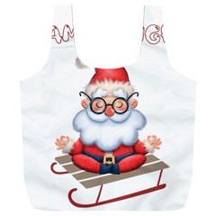 Santa Glasses Yoga Chill Vibe Full Print Recycle Bag (xxl) by Sarkoni