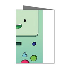 Adventure Time Bmo Beemo Green Mini Greeting Cards (pkg Of 8) by Bedest