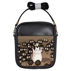 Cute Anime Scenery Artwork Fanart Girls Sling Bag by Bedest