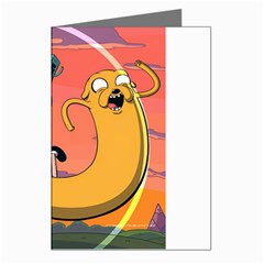 Finn And Jake Adventure Time Bmo Cartoon Greeting Cards (pkg Of 8) by Bedest