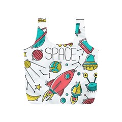 Space Cosmos Seamless Pattern Seamless Pattern Doodle Style Full Print Recycle Bag (s) by Hannah976