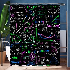 Math Linear Mathematics Education Circle Background Shower Curtain 60  X 72  (medium)  by Hannah976