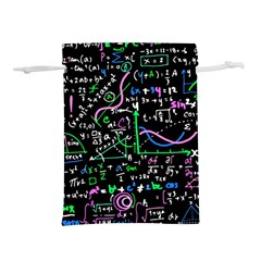 Math Linear Mathematics Education Circle Background Lightweight Drawstring Pouch (m) by Hannah976