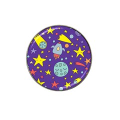 Card With Lovely Planets Hat Clip Ball Marker (4 Pack) by Hannah976