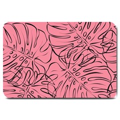 Pink Monstera Large Doormat by ConteMonfrey