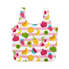 Tropical Fruits Berries Seamless Pattern Full Print Recycle Bag (m) by Ravend