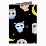 Cute Art Print Pattern Greeting Card Left