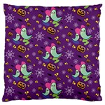 Pumpkin Ghost Skeleton Pattern Large Cushion Case (Two Sides) Front