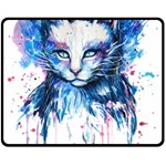 Cat Two Sides Fleece Blanket (Medium) 58.8 x47.4  Blanket Front