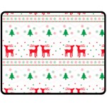 Christmas Two Sides Fleece Blanket (Medium) 58.8 x47.4  Blanket Back