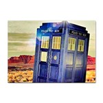 Tardis Wilderness Doctor Who Sticker A4 (10 pack) Front